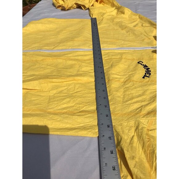Vtg 90s Joe Camel Cigarettes Zip Advertising Jacket Yellow Promo Cigarettes L XL - Picture 9 of 16